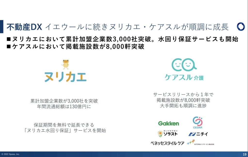 speee：イエウールに続きヌリカエ・ケアスルが順調に成⾧